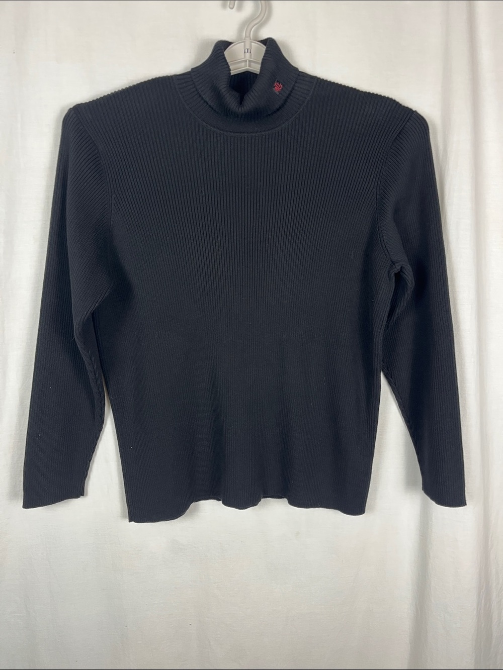 Vintage Lauren Ralph Lauren Black Ribbed Turtleneck Sweater